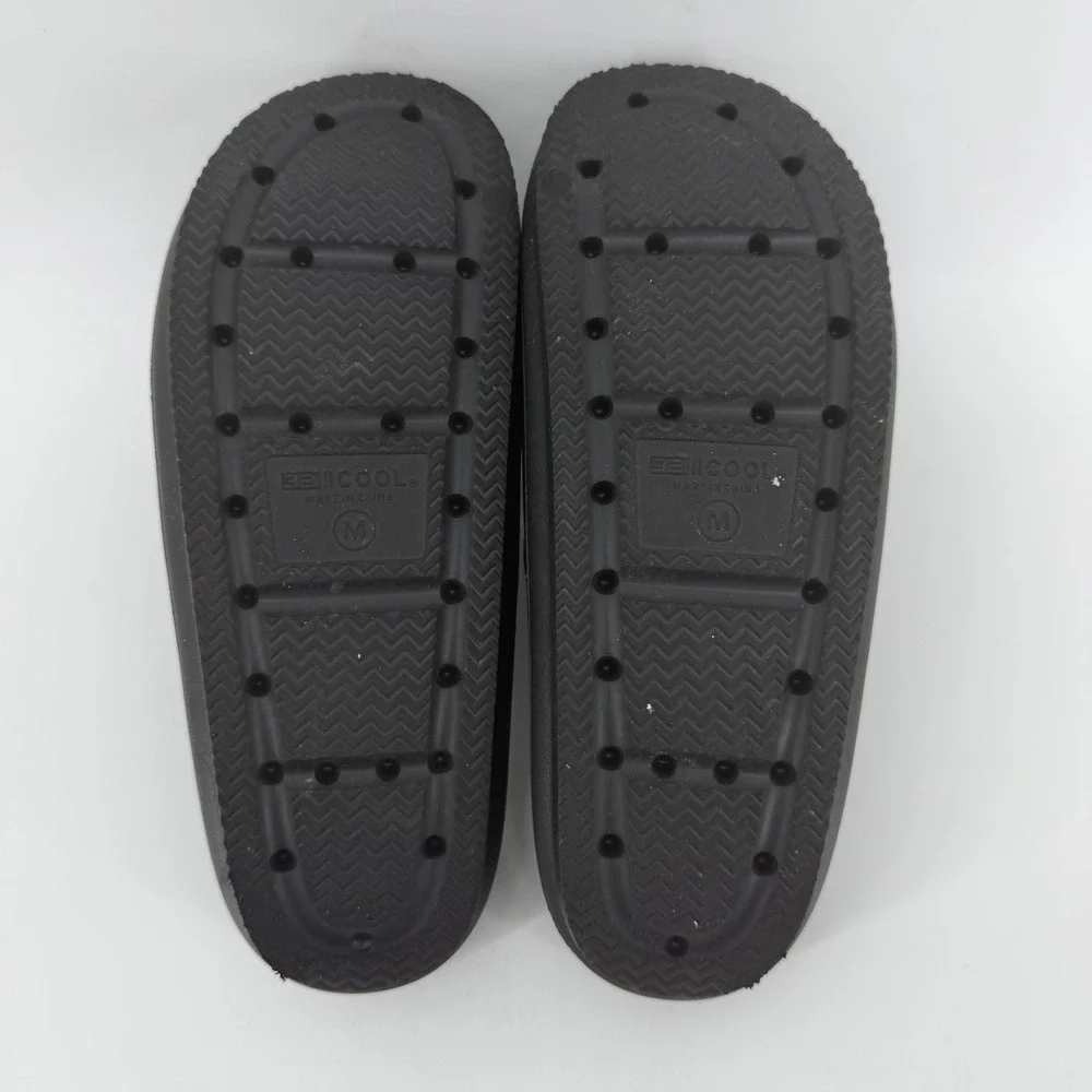 32 Degrees Cool Unisex Cushion Slide Sandals Black Size M W7.5-8.5 M5.5-6.5‎